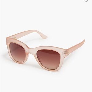 J. Crew Pink Sand Oversized Sunglasses with Gradient Lenses